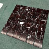 Carrelage en mosaïque de marbre classique, carrelage de salle de bain en jet d'eau, mosaïque blanche pour la décoration murale