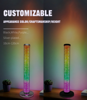 Lampe de bureau intelligente à effet lumineux de diamants colorés, lumière d'ambiance LED RGB intelligente
