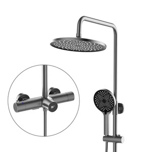 Латунный 4-сторонный Термостатический смеситель для ванны и душа - Product Image 1