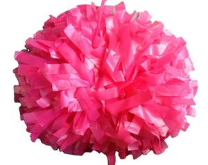 Nuevos pompones de plástico rosa para animadoras con suministro directo de fábrica - Product Image 2