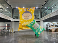 Sac à nourriture pour chien gonflable d'extérieur en tissu Oxford 3m personnalisé avec logo sur mesure pour la publicité d'événements et la promotion de marque