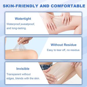 แผ่นแปะกันน้ำใส ป้องกันการเสียดสี สำหรับผู้หญิง ใช้กับชุดเดรส กีฬา ชุดลำลอง เทปทางการแพทย์ บรรจุภัณฑ์แยกชิ้น CE - Product Image 3