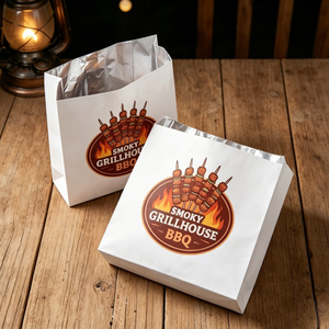 Bolsa de Papel con Revestimiento de Papel Aluminio para Sándwiches, Resistente a la Grasa, para Envasar Papas Fritas, Comida para Llevar, Hamburguesas y Aperitivos - Product Image 3