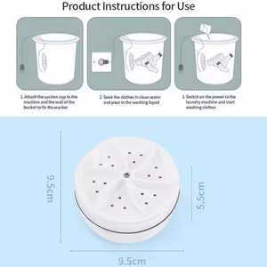 Mini Lavadora Portátil USB con Turbina Giratoria para Ropa, Calcetines, Ropa Interior, Viajes, Hogar y Viajes de Negocios - Product Image 5