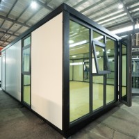 Maison conteneur de luxe extensible en acier de 20 pieds – Maison préfabriquée moderne et écologique pour l'extérieur