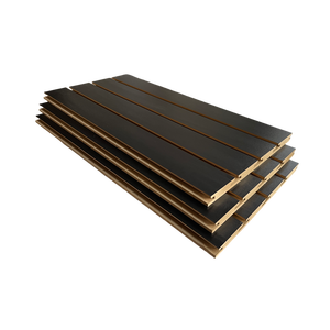 Hiển thị E0/Carb/EPA WPC Panels rãnh <span class=keywords><strong>MDF</strong></span> tường <span class=keywords><strong>Board</strong></span> PVC slatwall Bảng điều chỉnh với giá thấp - Product Image 2