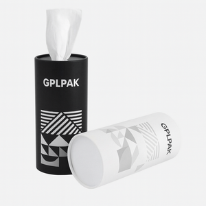 Boîte à mouchoirs en papier cylindrique imprimée écologique pour porte-gobelet de voiture, tube en papier réutilisable, distributeur de mouchoirs en papier rond pour voitures - Product Image 2