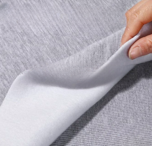 Rouleau de tissu tricoté mélangé CVC polyester-coton <span class=keywords><strong>double</strong></span> face, teint uni, avec fonction mémoire, pour vêtements de garçons et de filles - Product Image 3