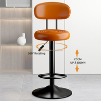 Chaises de salle à manger ergonomiques à dossier incurvé rembourrées en PU de qualité supérieure, style moderne et minimaliste, haute confortabilité pour la maison, la cuisine, le bureau, l'entrepôt et le séjour