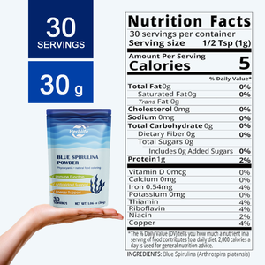 Poudre de spiruline bleue OEM/ODM très vendue, extrait naturel pur de phycocyanine provenant d'algues bleu-vertes, colorant alimentaire, soutien immunitaire - Product Image 2