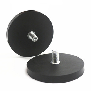 Imán recubierto de goma de 66 mm de diámetro, soporte magnético para fijación de luces, base de acero - Product Image 1