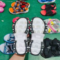 Sandales d'occasion pour enfants de marque internationale, semelle Vibram, style lumineux et tendance, chaussures pour enfants en gros