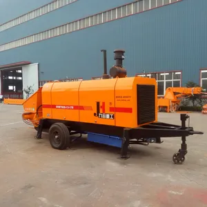 Trailer Concrete Pump China Famous Brand Diesel Engine Concrete Pump Trailer Concrete Pump Price With CE