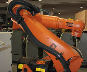 <span class=keywords><strong>Robot</strong></span> de soudage industriel <span class=keywords><strong>KUKA</strong></span> KR 210 avec contrôleur KR C2, soudeuse Megment et positionneur de soudage - Product Image 6