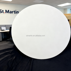 Toiles rondes personnalisées de <span class=keywords><strong>50</strong></span> <span class=keywords><strong>cm</strong></span> en toile blanche vierge pour la peinture, très vendues à Saint-Martin - Product Image 1