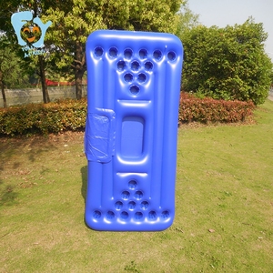 โต๊ะลอยน้ำเป่าลมสำหรับเล่นเบียร์ปอง 24 ช่อง พร้อมถังเก็บความเย็น - Product Image 1