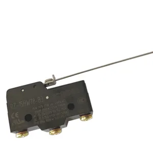Micro interruptor de palanca larga de bisagra de alambre de baja fuerza, RZ-15HW78-B3, cable steek de 110mm