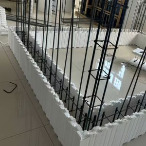 Nouveaux blocs ICF à haute densité 35kg/m³ d'Echnology coffrages en béton isolés Type fendu produit <span class=keywords><strong>de</strong></span> blocs ICF en mousse Eps - Product Image 1