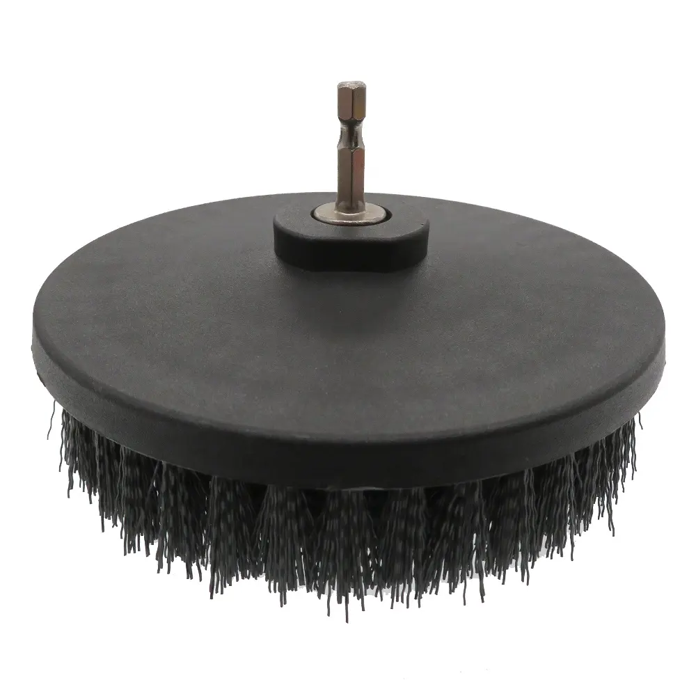 6Inch Black Solid Hollow Drill Power Scrub Clean Brush For Wooden Furniture Cleaning Power Scrub