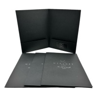 Carpeta de Presentación Profesional Ecológica Tamaño Carta A4 Personalizada Bolla con Logotipo en Relieve, Estampado en Lámina y Impresión en Papel