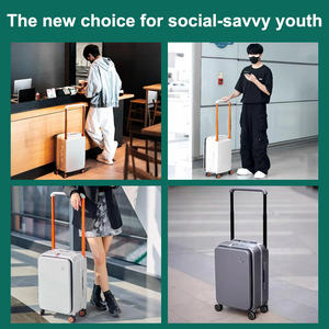 M9275 Marco de aleación de aluminio equipaje bolsas de viaje material de <span class=keywords><strong>PC</strong></span> de gama alta maleta de lujo portátil bolsillos equipaje bolsa de viaje - Product Image 3