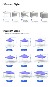 Carpa Plegable Impermeable Personalizada para Ferias Comerciales, Estructura de Gazebo con Marco de Aluminio, Carpas de Marquesina para Eventos al Aire Libre - Product Image 6
