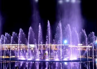 Fuente Musical para Lagos de Gran Escala, Diseño Personalizado, Control DMX, Programable, para Exteriores