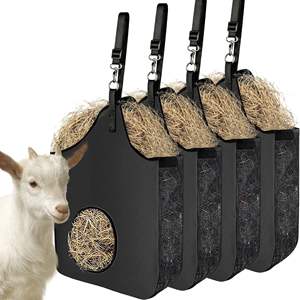 Custom Wheeled Horse <b>Hay</b> Storage Carry Bags Factory Directly Free Samples Horse <b>Feeder</b> 600D PVC <b>Hay</b> Bale Bag for Horse - Product Image 1