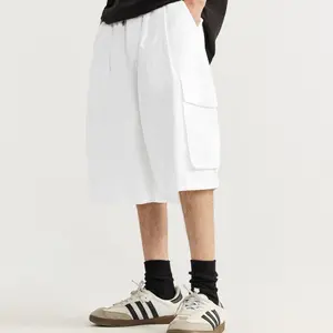 新款定制标志男士空白牛仔沙滩短裤高品质加大码男士短裤100% 纯棉男士短裤街头穿