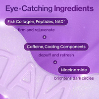 Patchs pour les yeux au collagène n° 9 NAD, raffermissants, anti-cernes, anti-rides, effet liftant
