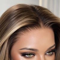 Perruque frontale HD sans colle, en cheveux humains, brun naturel, ondulée, avec ligne de cheveux pré-épilée et dentelle transparente pour femmes