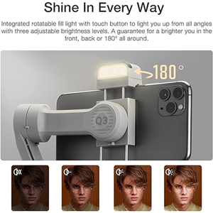 Nouveau Stabilisateur Smooth-Q3 Original 2026 pour Smartphone Android, Trépied et Lumière d'appoint LED pour Kit Vidéo TikTok YouTube Vlog F - Product Image 6