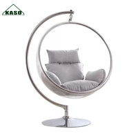 2022 new design fiberglass egg pod hanging chair swinging chair for living  room