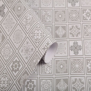 Modern Style Embossed Anti-Static PVC Peel and Stick Waterproof <strong>Tile</strong> Wallpaper <strong>Stickers</strong> for <strong>Bathrooms</strong> - Product Image 2