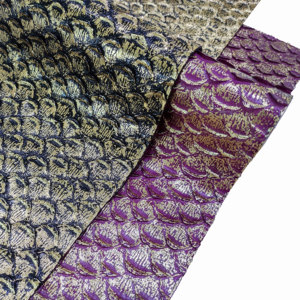 可定制三维金属蛇皮超细纤维皮革耐磨防水包鞋-聚氨酯制成 - Product Image 4