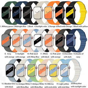 <span class=keywords><strong>Bracelet</strong></span> de sport souple multicolore Kinggard pour téléphone et montre Ultra 49 <span class=keywords><strong>mm</strong></span> Série <span class=keywords><strong>8</strong></span> 7 6 5 4 3 SE 38/<span class=keywords><strong>41</strong></span>/42/45 <span class=keywords><strong>mm</strong></span> - Product Image 6