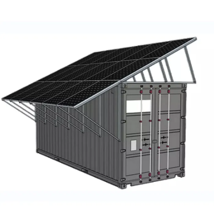Kommerzieller Solarsp eicher behälter Power Energy System Hybrid Off Grid Solar Array Boden montages ystem