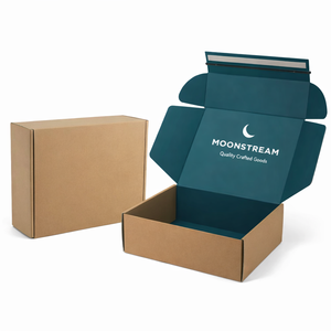 Meilleures ventes : Boîte d'emballage cosmétique personnalisée, écologique, robuste, recyclable, en carton ondulé Kraft, pour abonnement et envoi postal, pour produits de beauté - Product Image 1