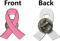 Épinglette de revers personnalisée officielle rose avec nœud, épinglette de revers pour la sensibilisation au cancer du sein, épinglette de revers rose avec ruban de l'espoir