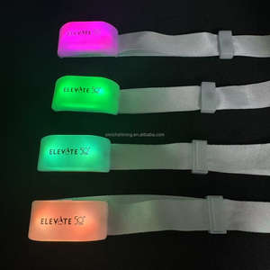 RICHSHING 원격 제어 Led 팔찌 프로그래밍 <span class=keywords><strong>2</strong></span> Led 맞춤형 로고 팔찌 파티 콘서트 조명 밴드 - Product Image 4