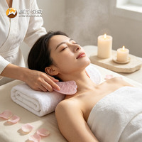 Jiwan Lejia Nouvel Outil de Massage Gua Sha en Quartz Rose Personnalisé avec Pierre de Néphrite Anti-Âge pour le Corps et le Visage