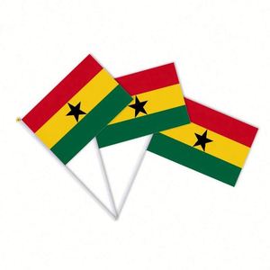 Design Custom Logo 100D Polyester Arbitrary Design <b>Small</b> Blank White Sublimed Hand Flag - Product Image 3