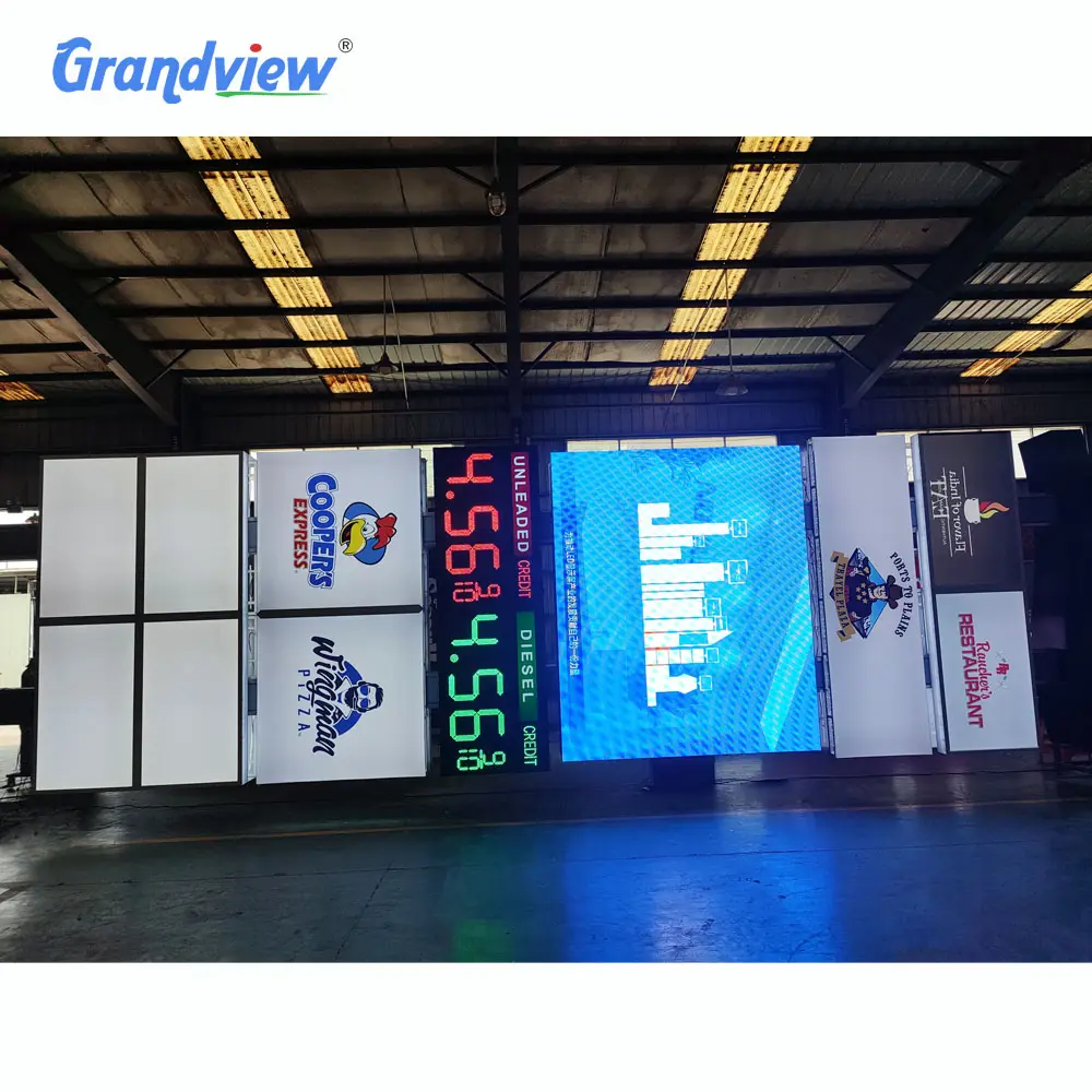 Outdoor Advertising Digital Billboard Signage Commercial Programmable Led Display Professional Led Pylon Sign