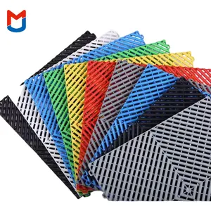 Factory wholesale PP Garage Flooring Anti Slip Interlocking Drainage Garage Floor Tiles Car Garage Floor