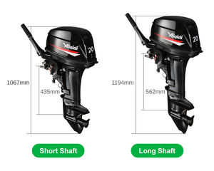 Moteur personnalisé T20 AIQIDI Manuel de partida 2 tempos 20HP moteurs de barco com contrôle de leme - Product Image 6