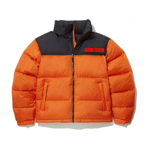 Tùy Chỉnh Người Đàn Ông Sang Trọng Của Parka Xuống Áo Khoác Mùa Đông Độn Ngỗng Lông Ấm Cộng Với Kích Thước Dây Kéo Đóng Cửa Vải Vải Biểu Tượng Tùy Chỉnh In - Product Image 6