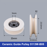 Roues de guidage tout céramique 35*10.8mm pour le tréfilage, personnalisables OEM, certifiées ISO9001, longue durée de vie