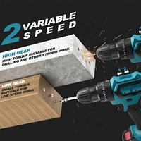 Perceuse électrique à vitesse variable 36V batterie au lithium outil électrique à main sans fil