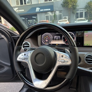 Volante de Madera <span class=keywords><strong>Maybach</strong></span> Compatible con <span class=keywords><strong>Mercedes</strong></span>-<span class=keywords><strong>Benz</strong></span> Clase S 221 para Actualización a 222LS400LS350L - Product Image 5