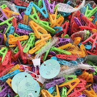 30 pinces à linge en plastique coupe-vent pour sous-vêtements, chaussettes, draps et vêtements